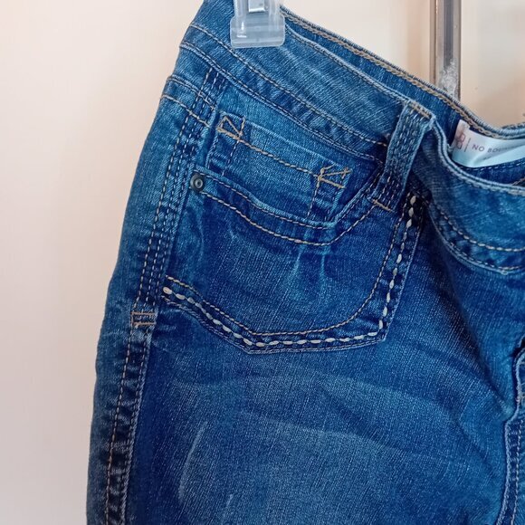 Teens Juniors No Boundaries‎ Denim Bermuda Shorts Embellished Pockets Casual 13 - Picture 10 of 16